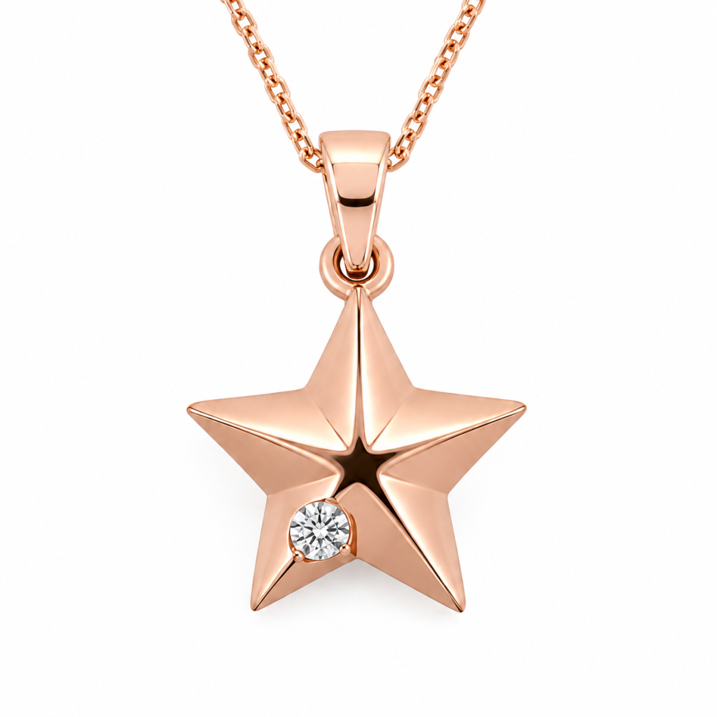 JAINIKA Celestial Star Pendant & Stud Earrings Set — View 2