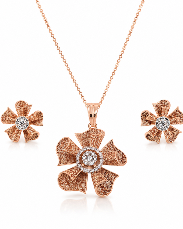 JAINIKA Aurelia Bloom Pendant Set