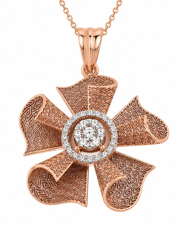 JAINIKA Aurelia Bloom Pendant Set — styled view