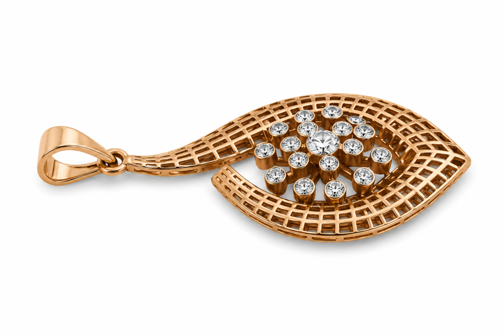 JAINIKA Celeste Bloom Openwork Pendant — View 2