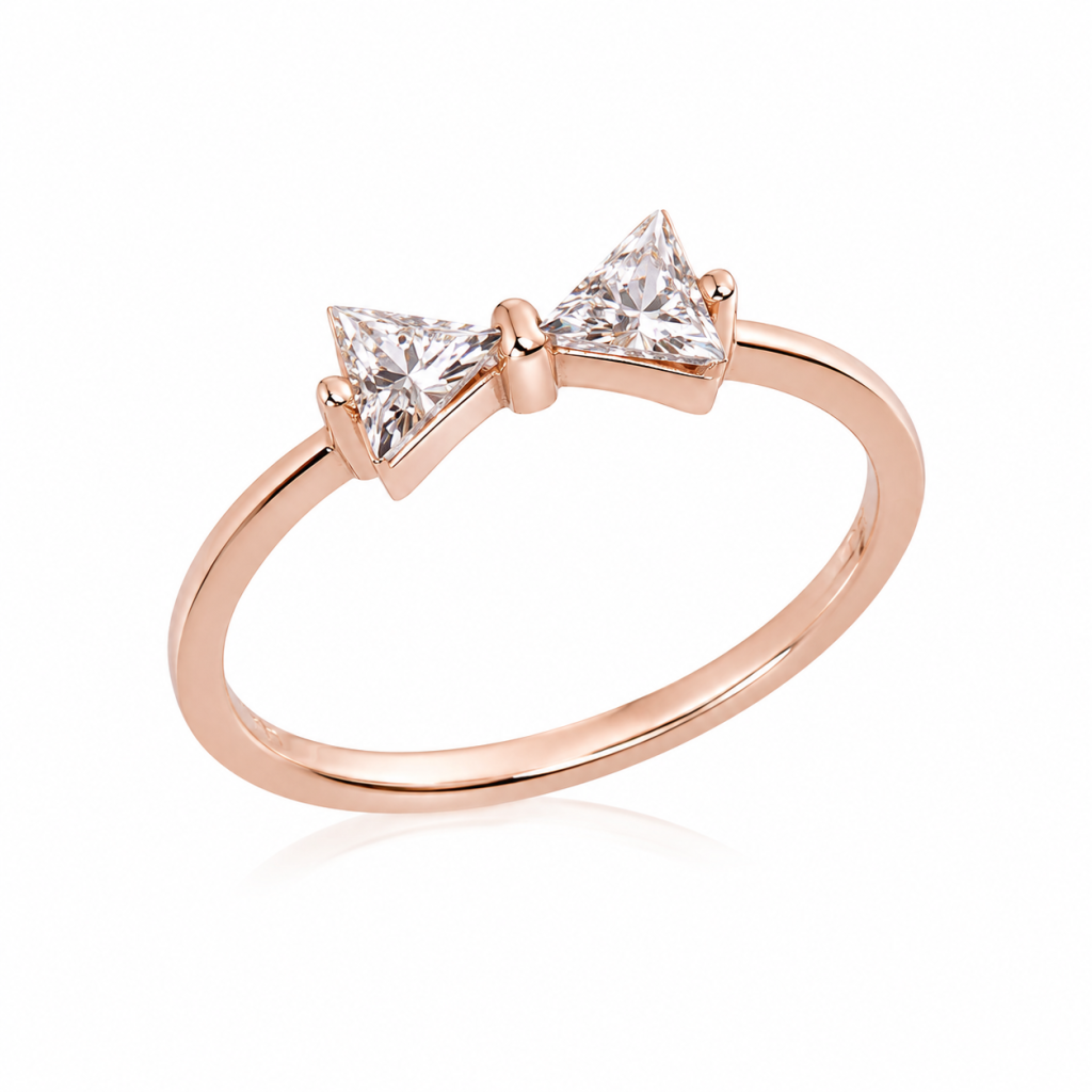 JAINIKA Twin Trillion Grace Ring — View 1