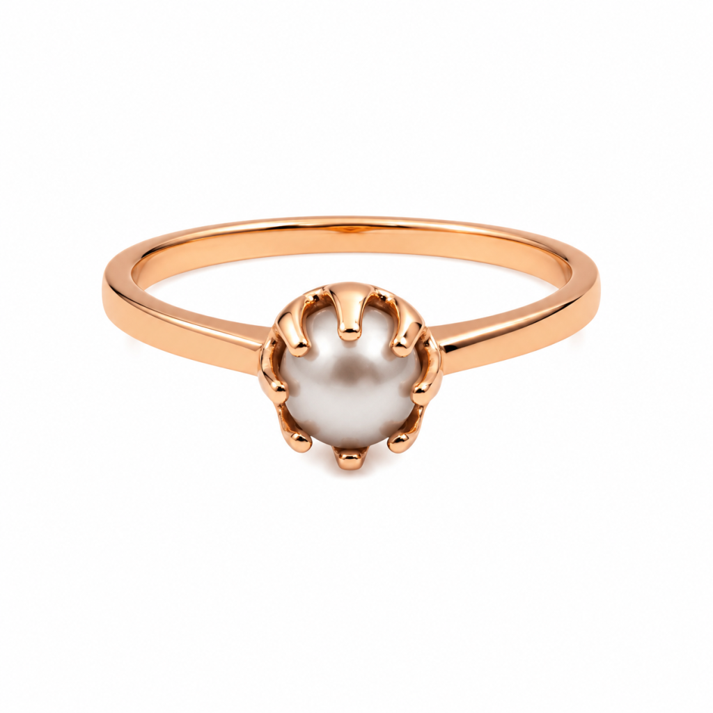 JAINIKA Celeste Pearl Solitaire Ring — View 1