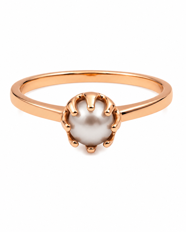 JAINIKA Celeste Pearl Solitaire Ring