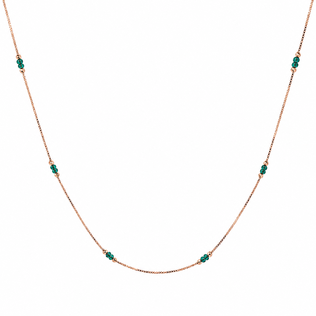 JAINIKA Verdant Grace Station Necklace — View 2