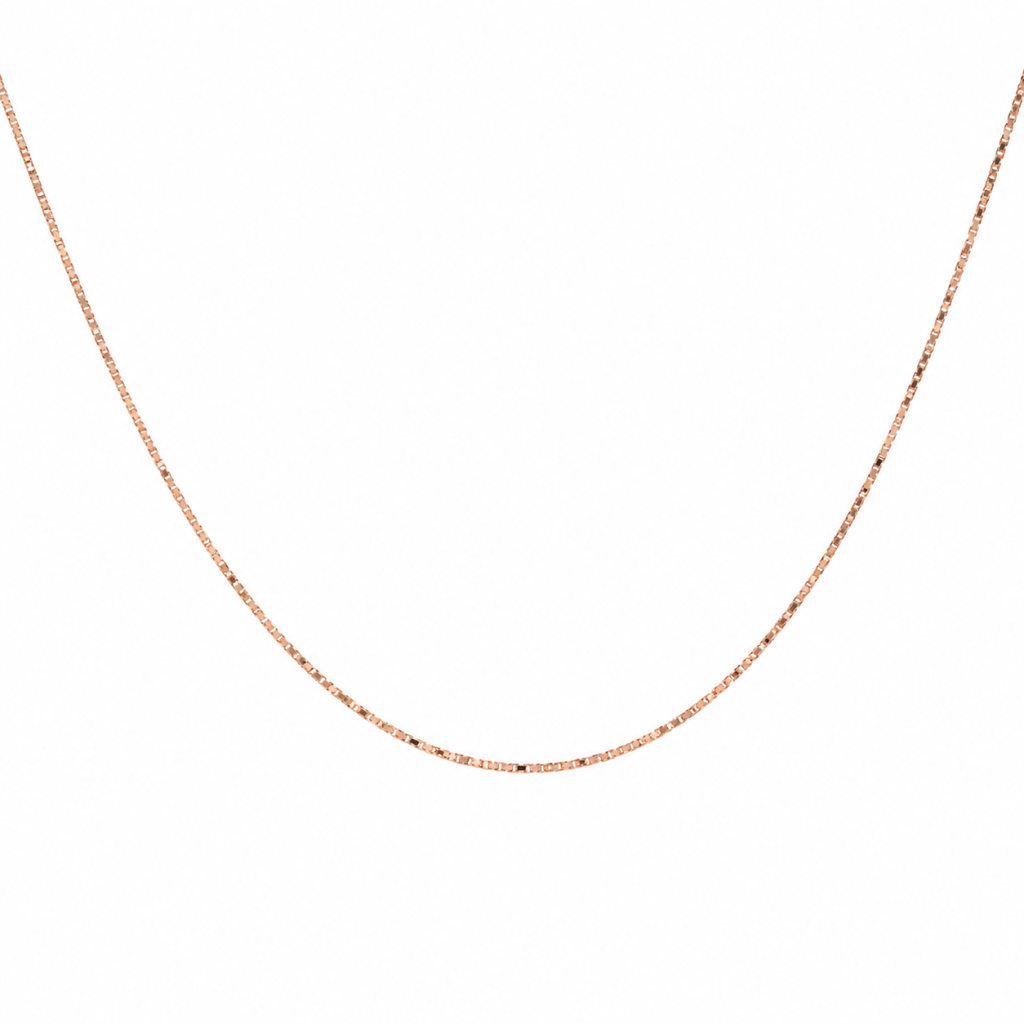JAINIKA Signature Rose Gold Box Chain — View 1