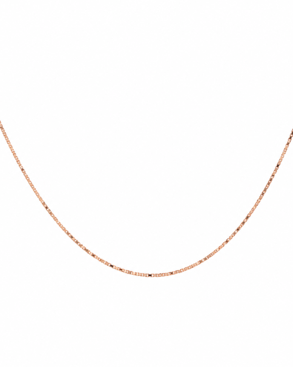 JAINIKA Signature Rose Gold Box Chain
