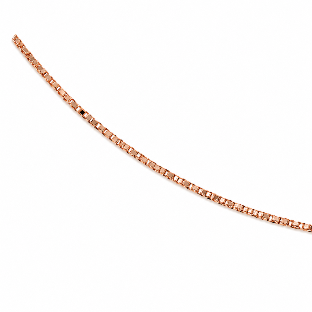 JAINIKA Signature Rose Gold Box Chain — View 3