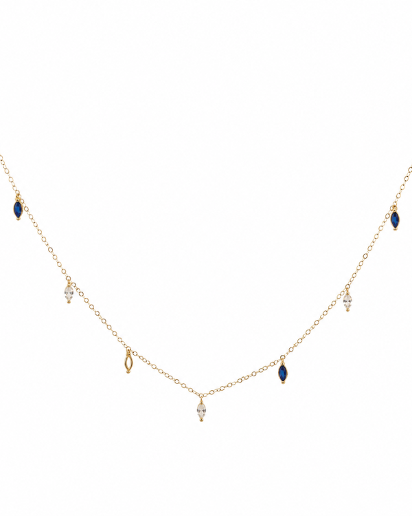 Celeste Sapphire Station Necklace