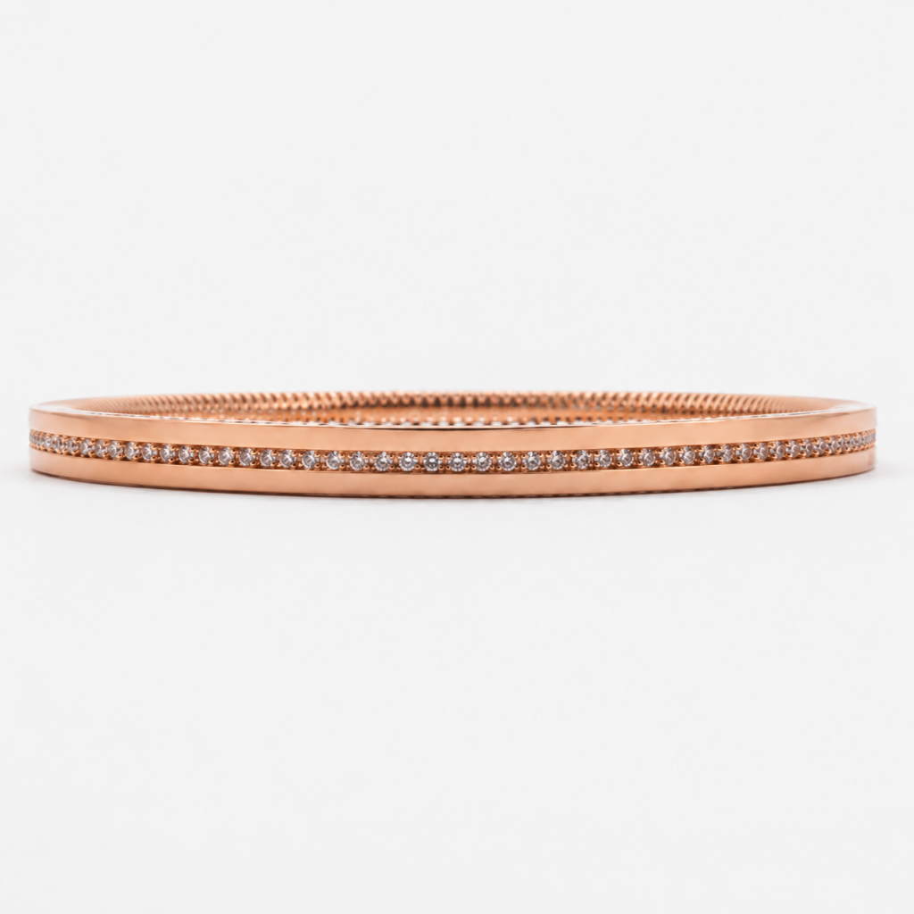 JAINIKA Celeste Radiance Rose Gold Bangles — View 3