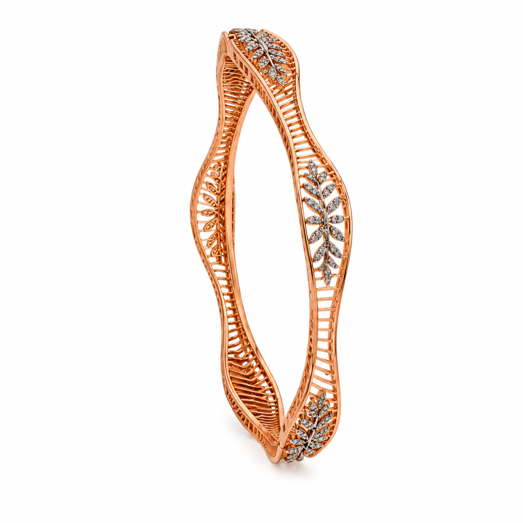 JAINIKA Élan Flora Openwork Bangles — View 3