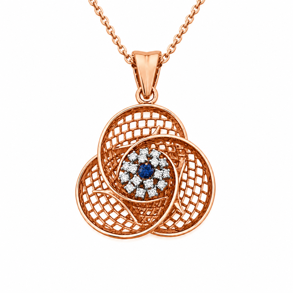 JAINIKA Celeste Bloom Pendant Set — View 2