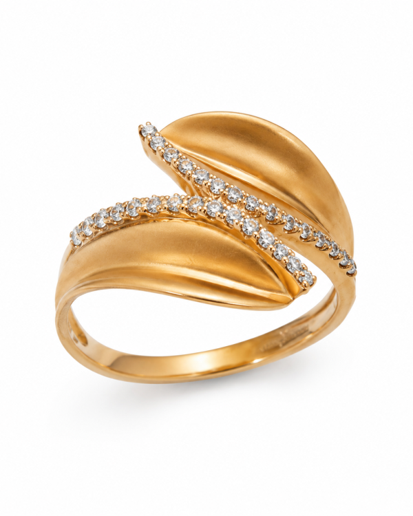 Aurelia Leaf Diamond Ring