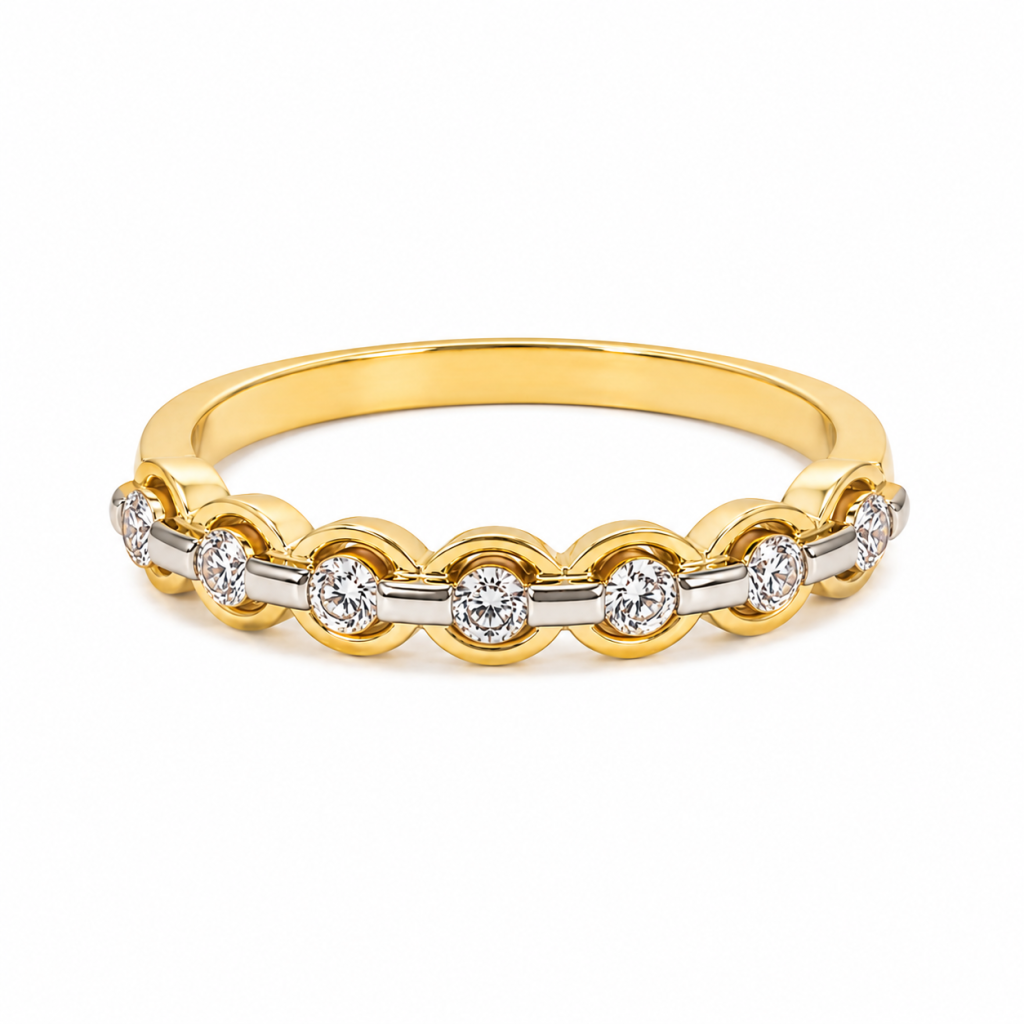 JAINIKA Celeste Circle Diamond Ring — View 3