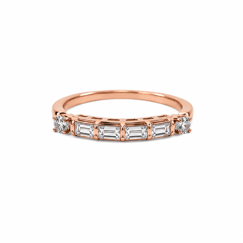 Aurielle Baguette Arc Ring — View 1