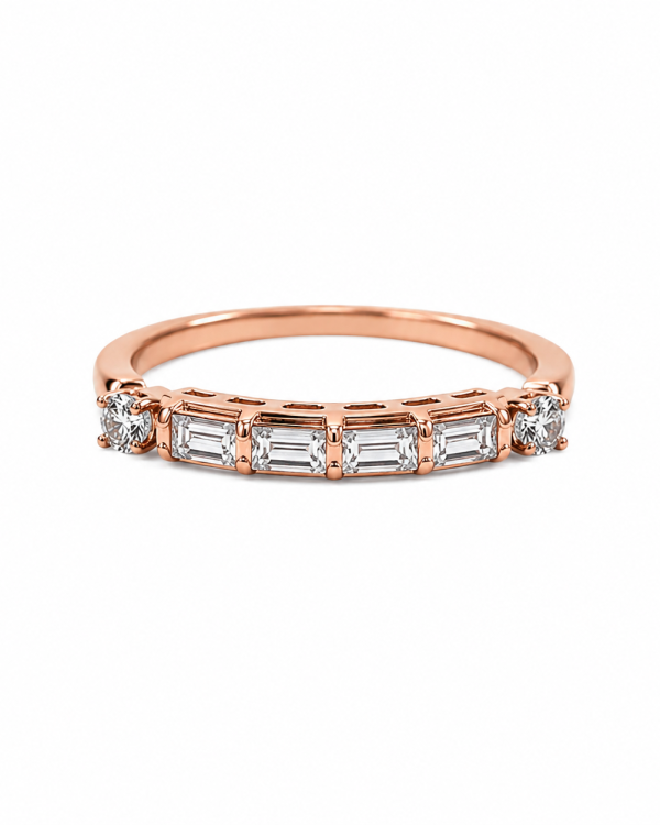 Aurielle Baguette Arc Ring