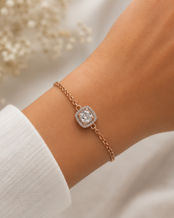 Aurelia Noir Radiance Bracelet — styled view