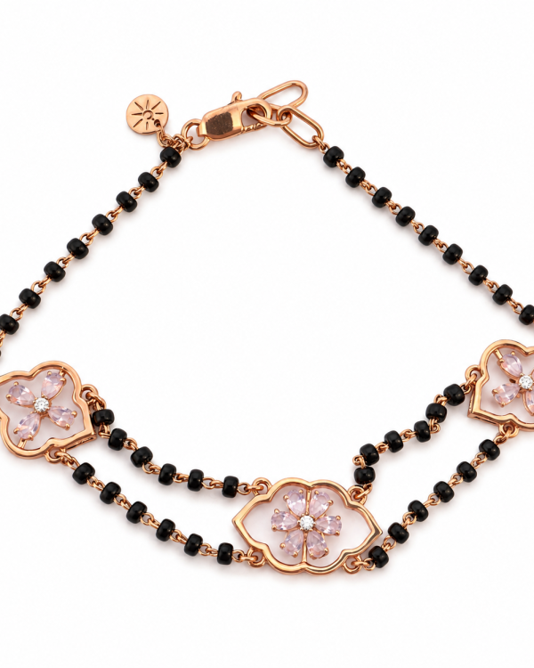 Rosé Fleur Mangalsutra Bracelet