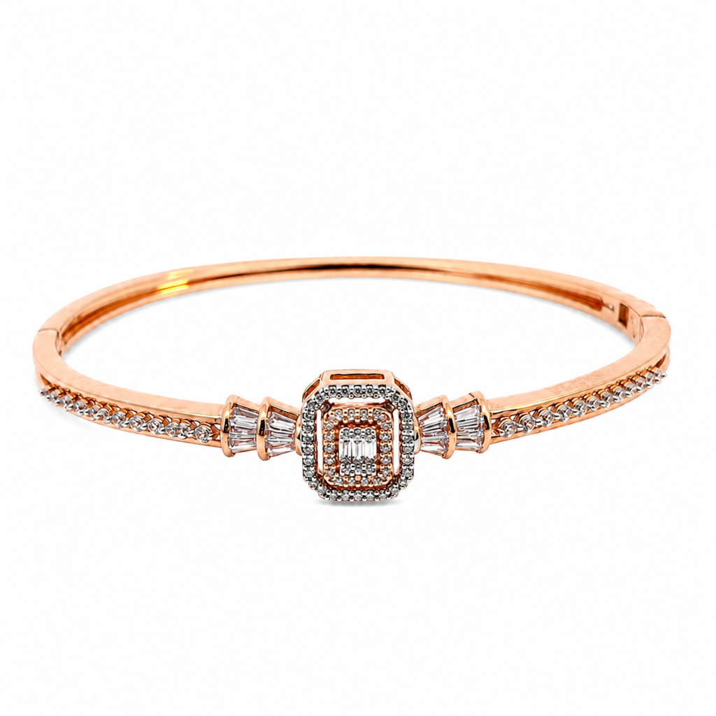 Aurelia Halo Rose Gold Bracelet — View 1