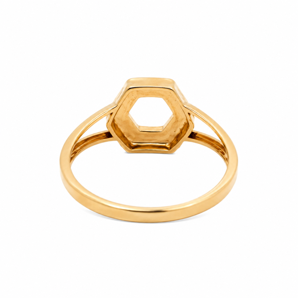 Noir Hexa Statement Ring — View 2