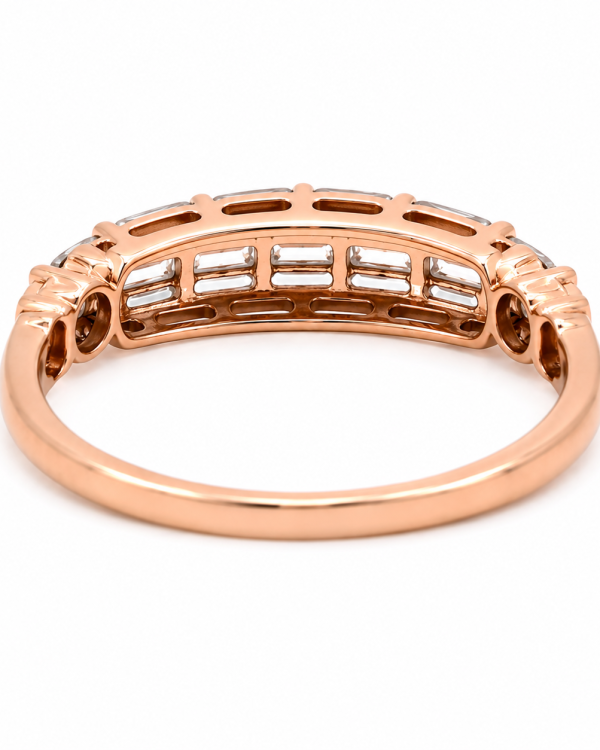 Aurielle Baguette Arc Ring — styled view