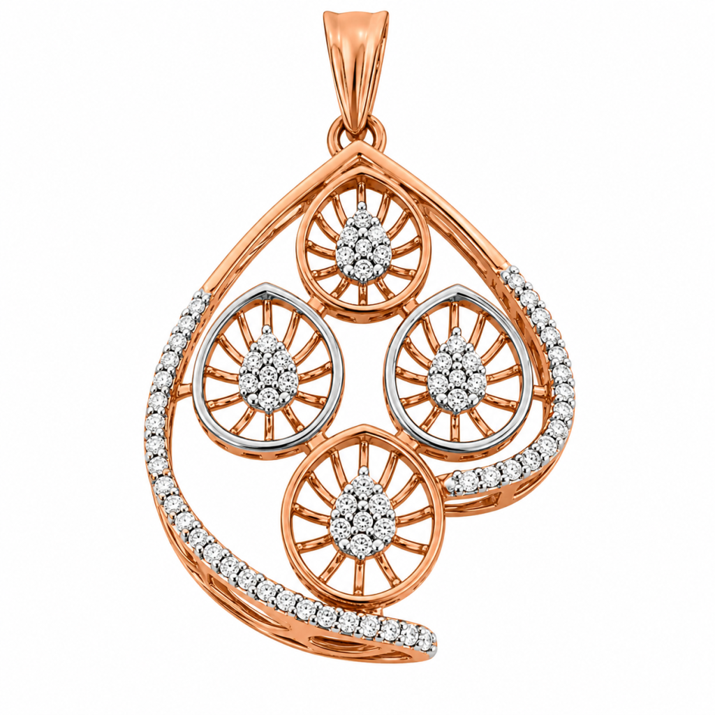 Aurelia Wheel of Grace Pendant Set — View 2