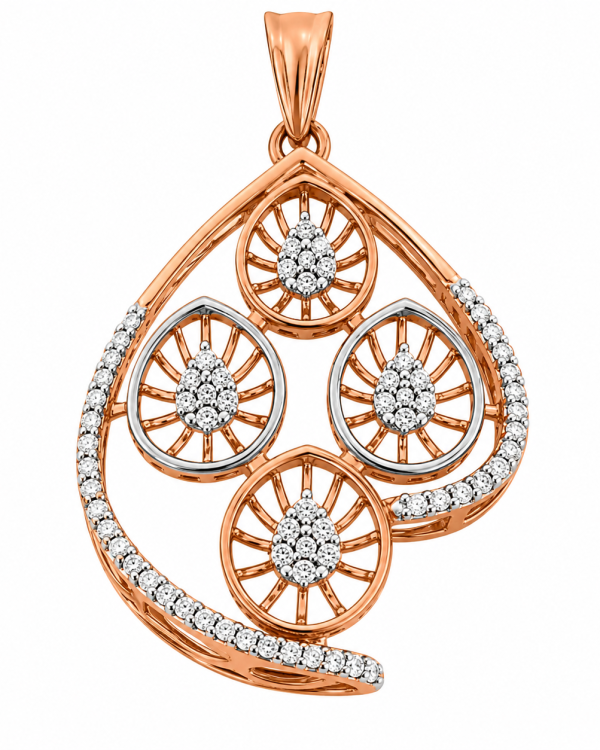 Aurelia Wheel of Grace Pendant Set — styled view