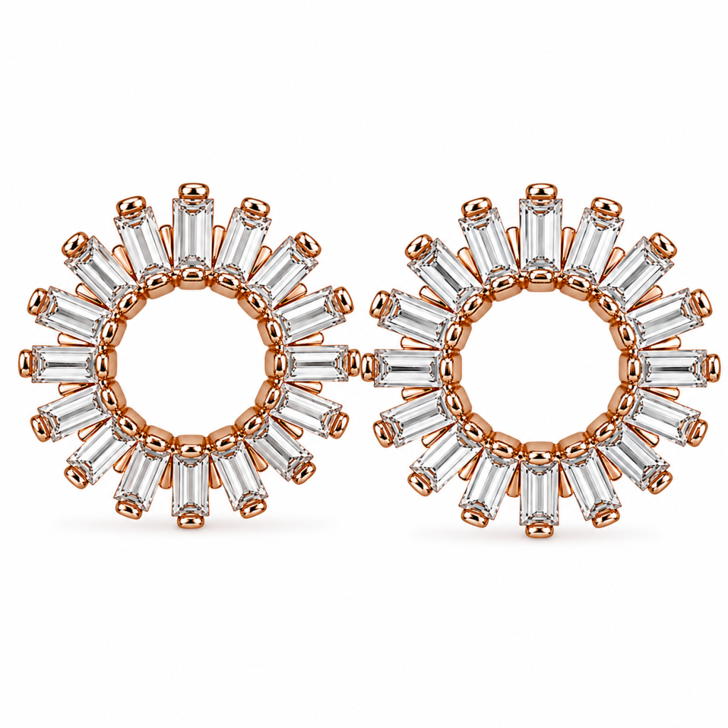 Aurelia Halo Pendant & Stud Set — View 3