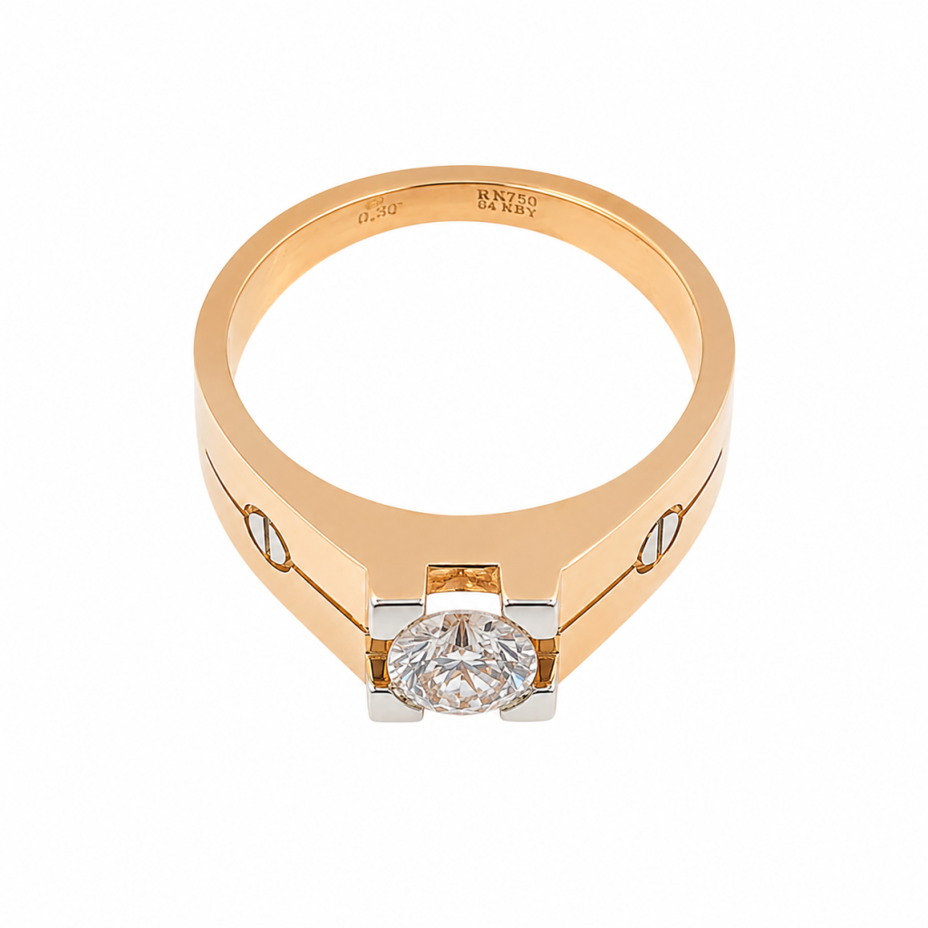 Aurelle Solitaire Statement Ring — View 3