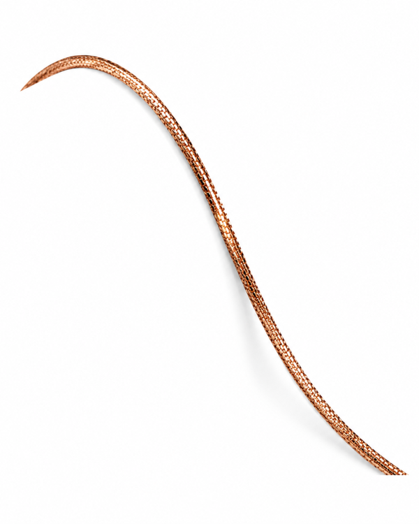 Aurielle Rose Gold Herringbone Chain Necklace