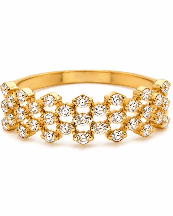 Celeste Bloom Diamond Ring — styled view