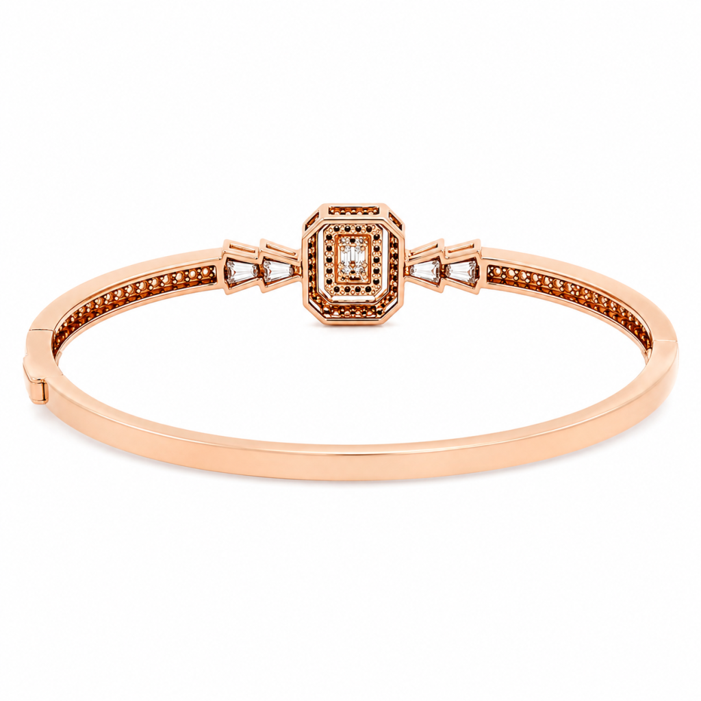 Aurelia Halo Rose Gold Bracelet — View 3