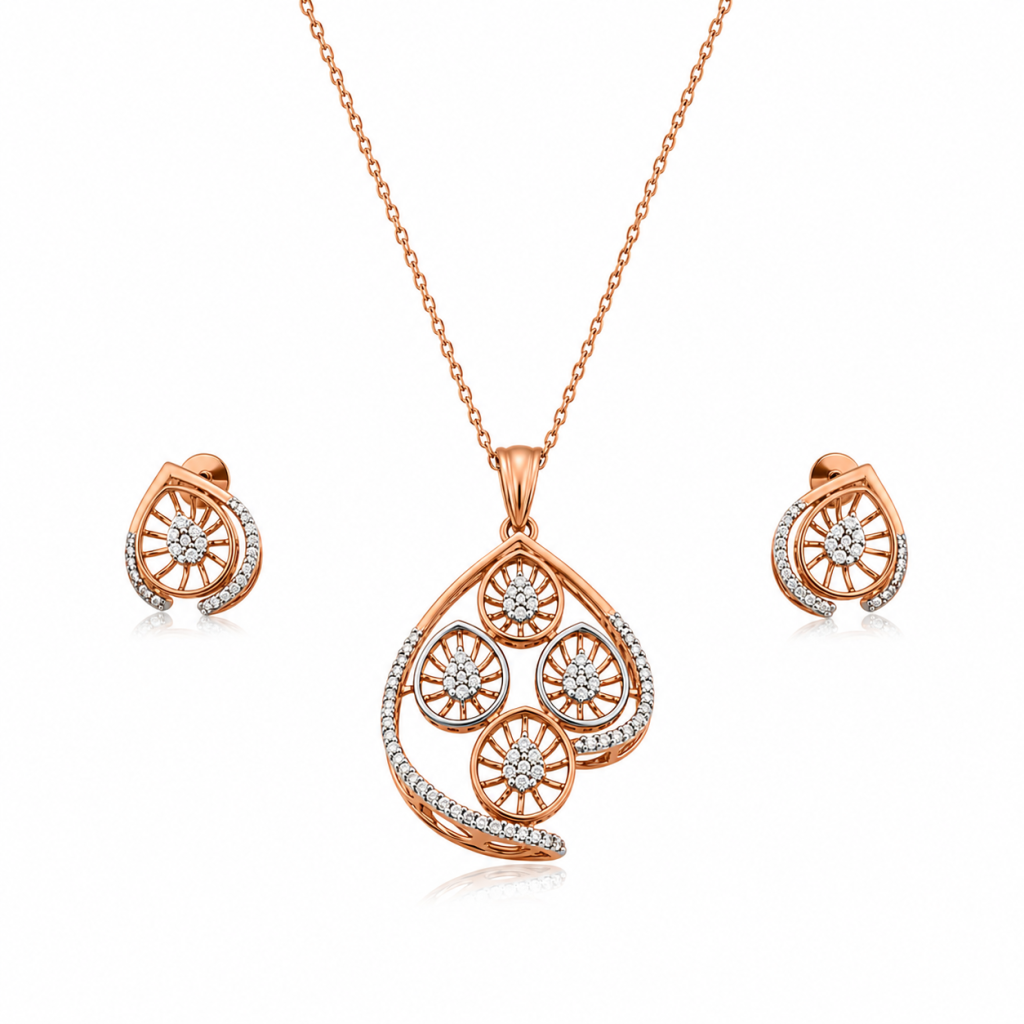 Aurelia Wheel of Grace Pendant Set — View 1