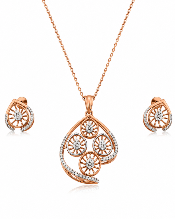 Aurelia Wheel of Grace Pendant Set