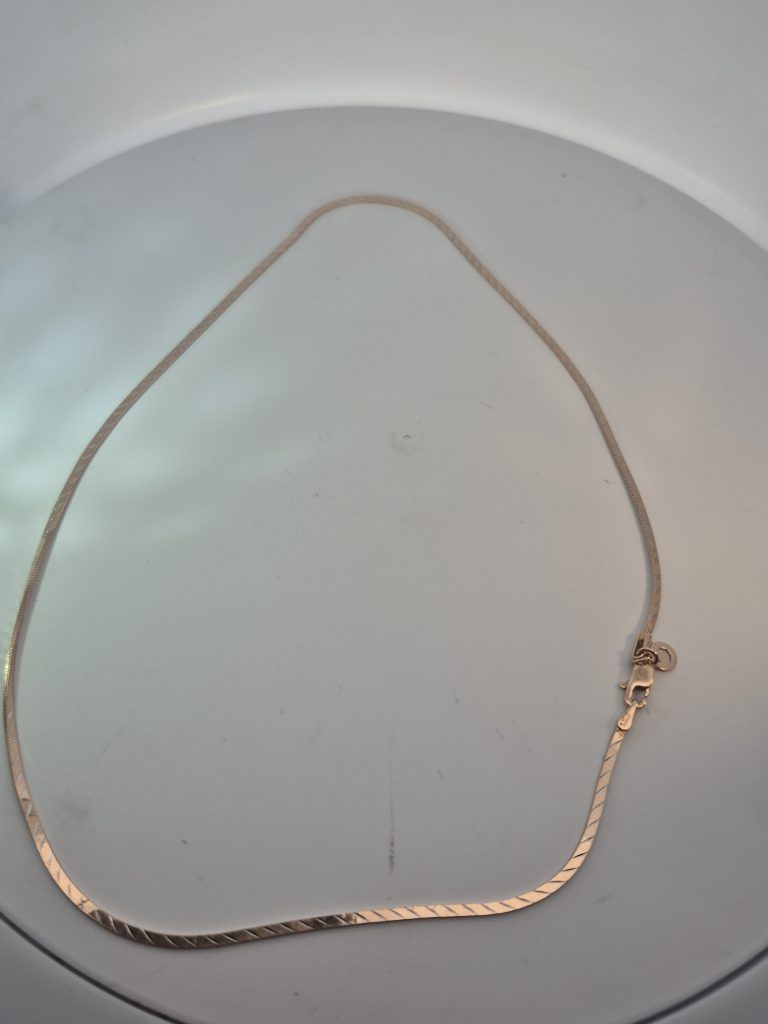 JAINIKA Signature Rose Gold Herringbone Chain — View 4