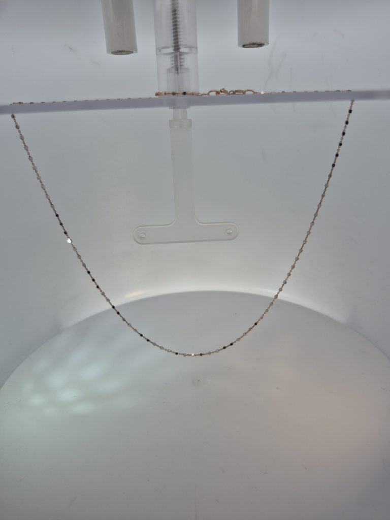 Celeste Beaded Rose Gold Chain Necklace — View 4