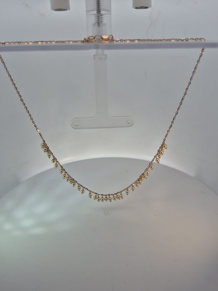 Celeste Pearl Cascade Necklace — View 4
