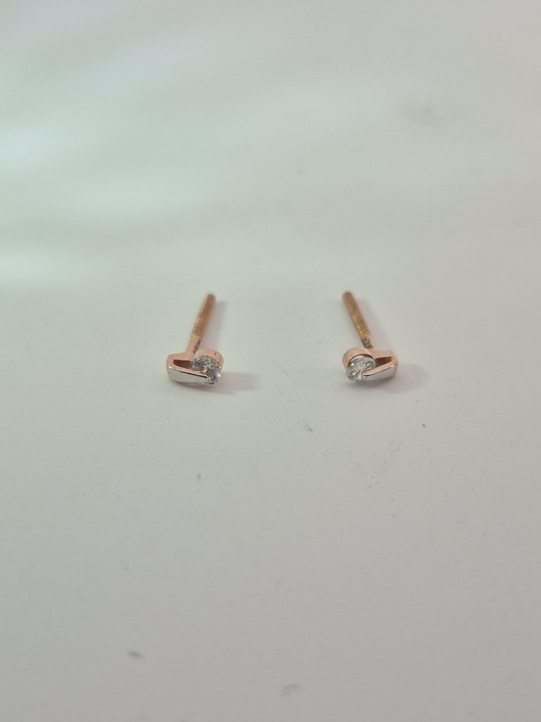 Celeste Crystal Duo Stud Earrings — View 2
