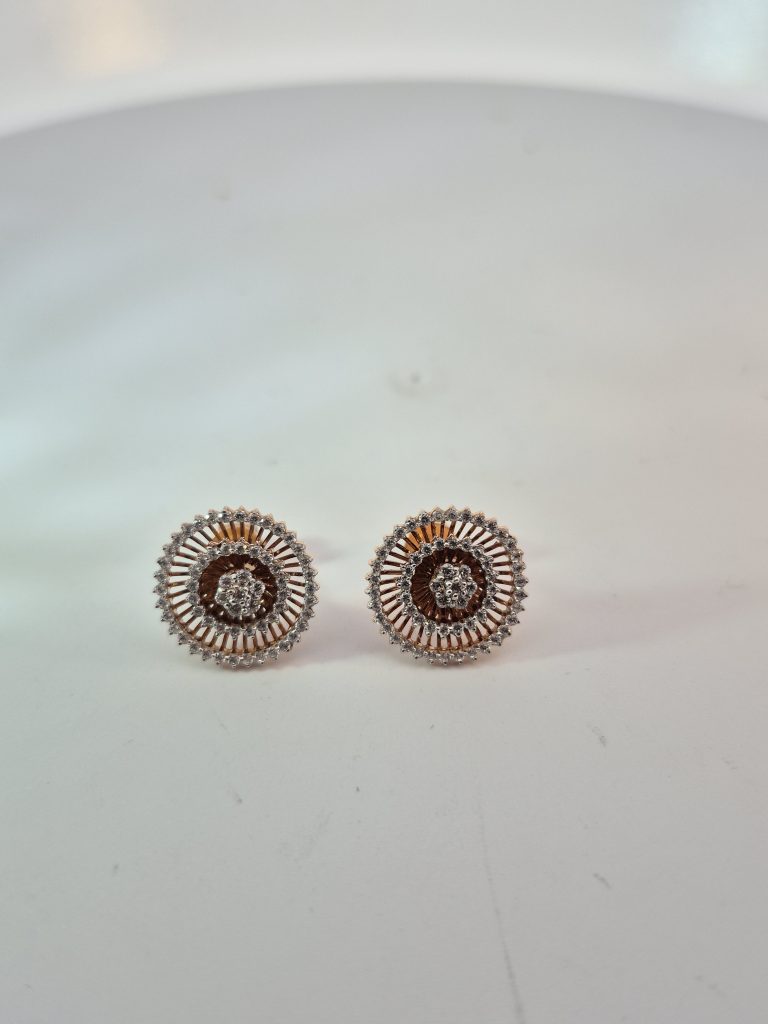 Celestia Radiance Floral Stud Earrings — View 2