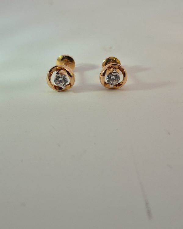 Celeste Crystal Embrace Stud Earrings — styled view