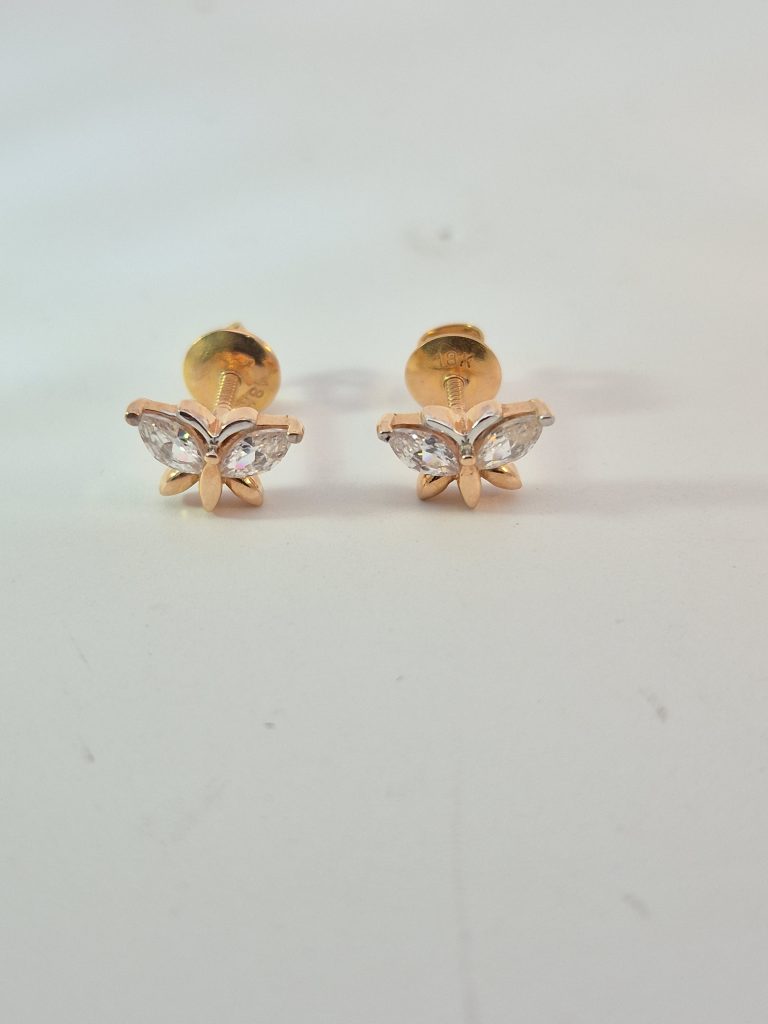 JAINIKA Celeste Bloom Crystal Stud Earrings — View 2