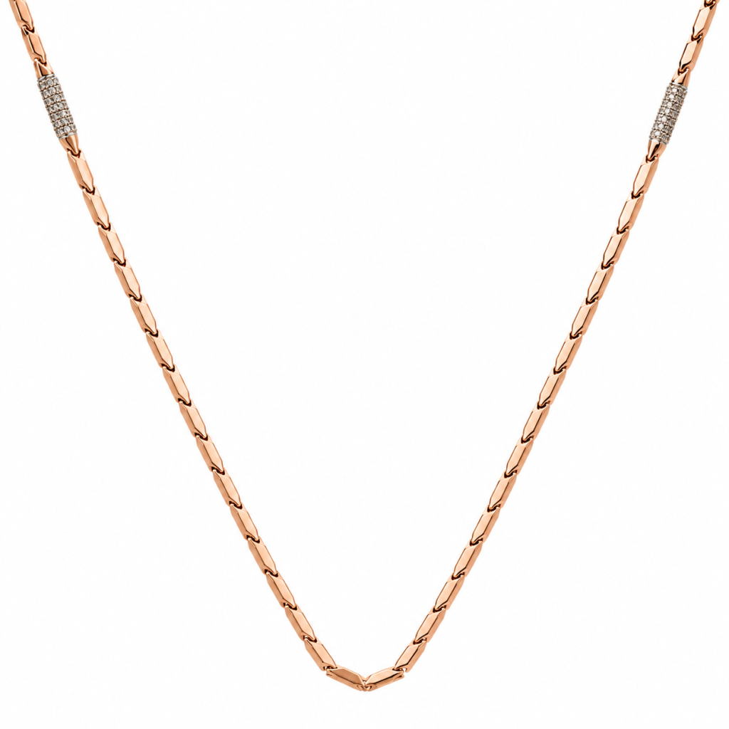 Celeste Radiance Rose Gold Station Chain — View 3