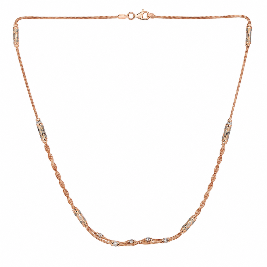 JAINIKA Celeste Rose Gold Chain Necklace — View 1