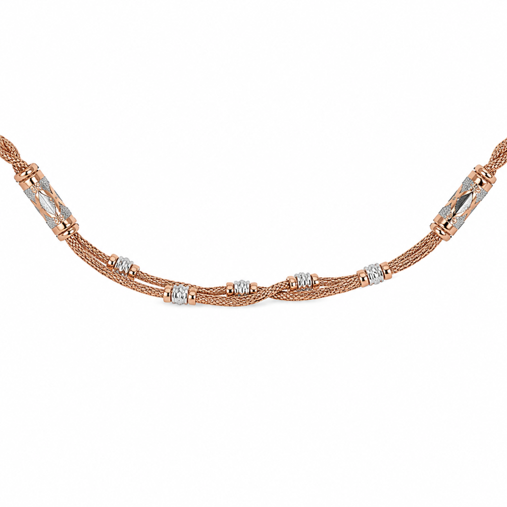 JAINIKA Celeste Rose Gold Chain Necklace — View 2