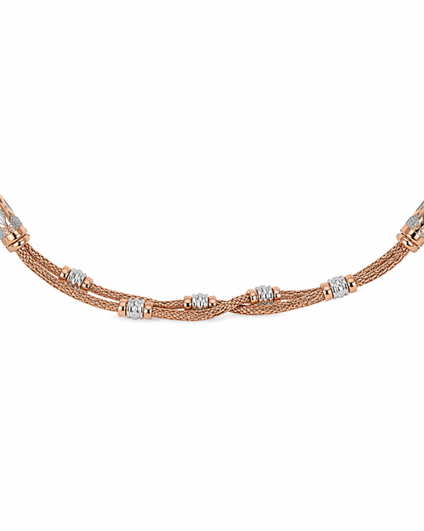 JAINIKA Celeste Rose Gold Chain Necklace — styled view