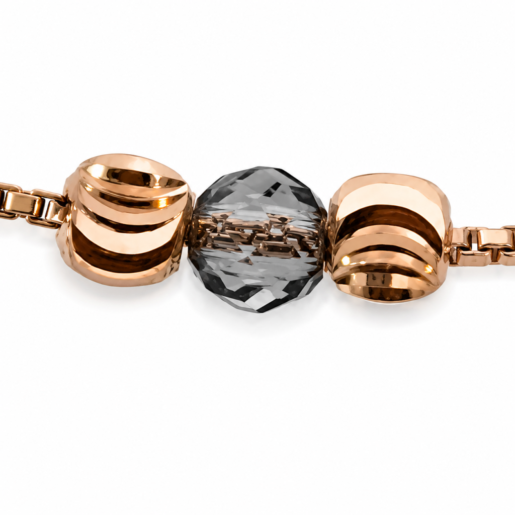 JAINIKA Celeste Beaded Rose Gold Chain Necklace — View 3