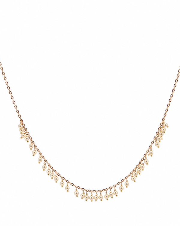 Celeste Pearl Cascade Necklace
