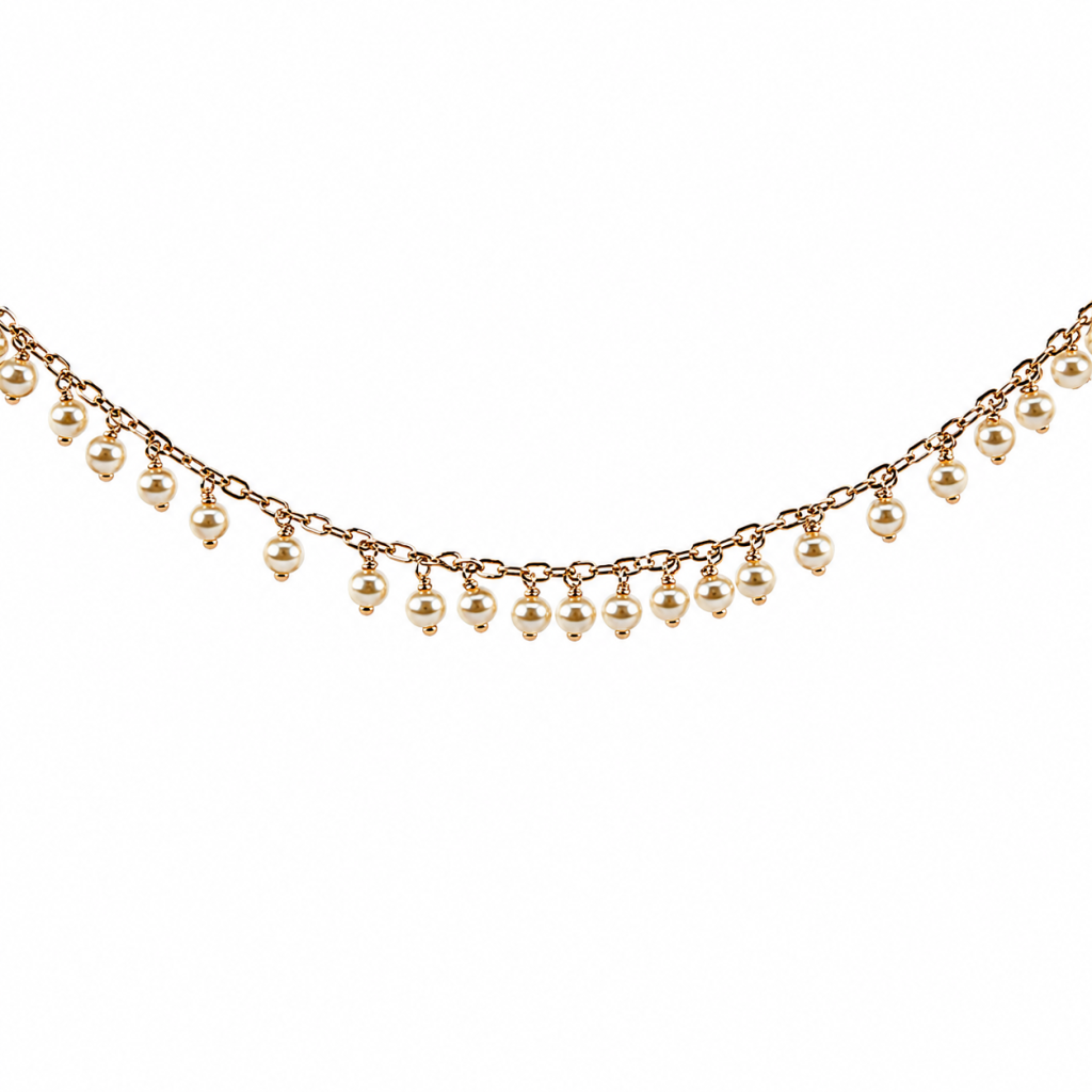 Celeste Pearl Cascade Necklace — View 2