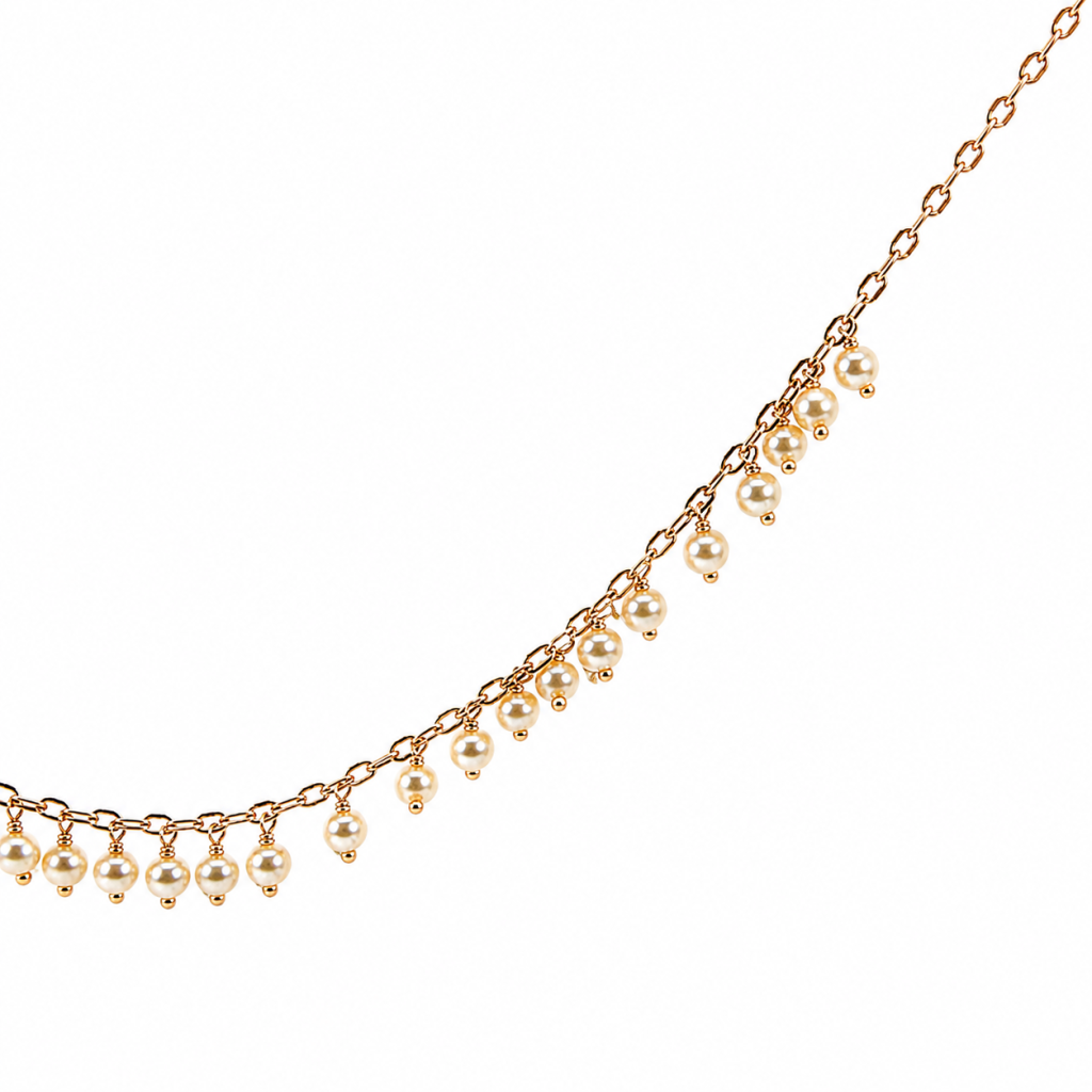 Celeste Pearl Cascade Necklace — View 3