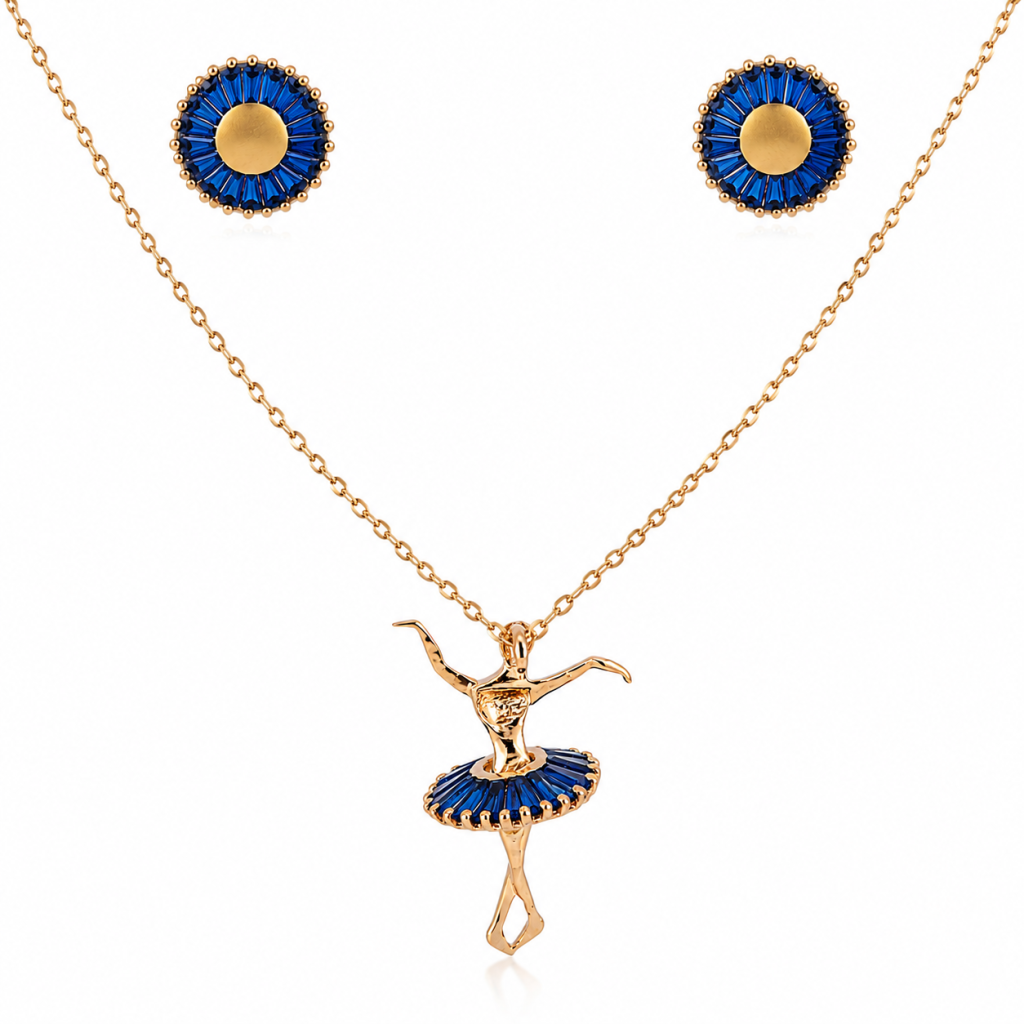 Celeste Ballerina Pendant Set — View 1