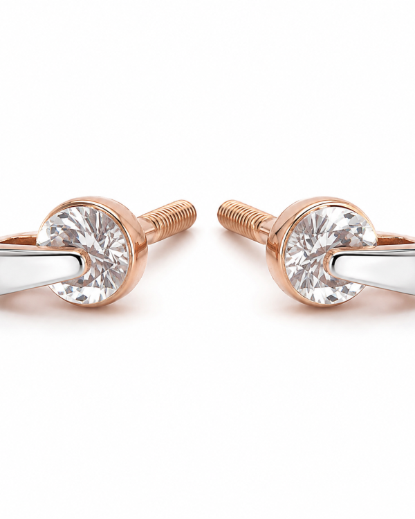 Celeste Crystal Duo Stud Earrings
